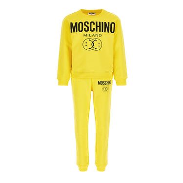Set de pants MOSCHINO amarillo para niños y adolescentes